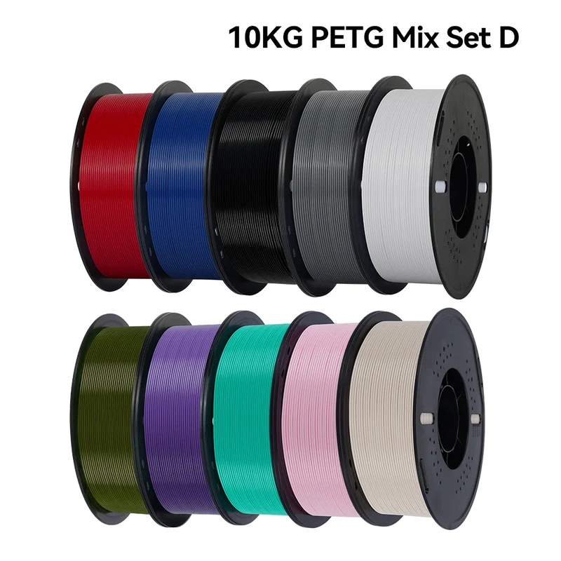 KINGROON 10KG 1.75mm PETG Filament Tangle-Free, High Quality 3D Printing Eco-friendly Plastic Consumables 22LBS, Vacuum Packaging 3D Printing