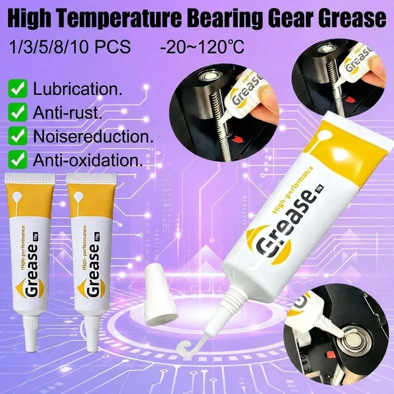 3D Printer Grease High Temperature Lubricant Oil For Bambulab Creality Extruder Gear Bearing Pully Lube 3D Printer Super Grease