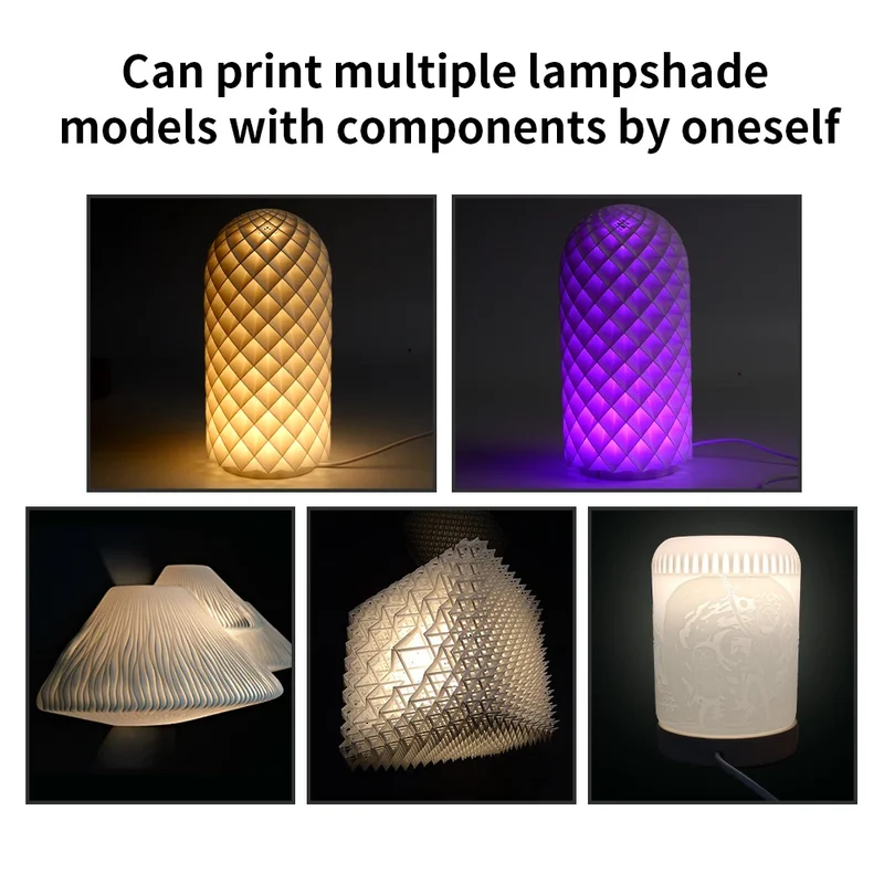 For Bambu Lab Led Lamp Kit 001 3D Printing DIY Model LED Lamp Kit 3D Printing Parts Led Lamp Kit 001 Rechargeable For Bambu Lab