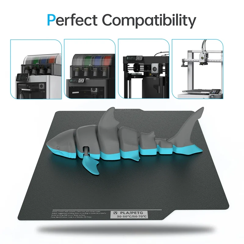 BIQU Panda Build Plate CryoGrip Pro Coating No Clog Spring Steel Double-sided for BambuLab X2D Voron Kobra Ender K1 3D Printer