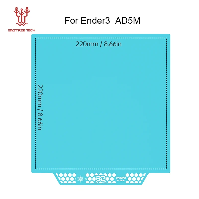 BIQU Panda Build Plate CryoGrip Pro Coating No Clog Spring Steel Double-sided for BambuLab X2D Voron Kobra Ender K1 3D Printer