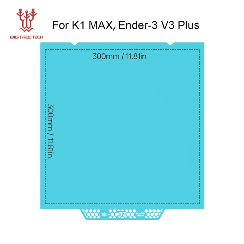 BIQU Panda Build Plate CryoGrip Pro Coating No Clog Spring Steel Double-sided for BambuLab X2D Voron Kobra Ender K1 3D Printer