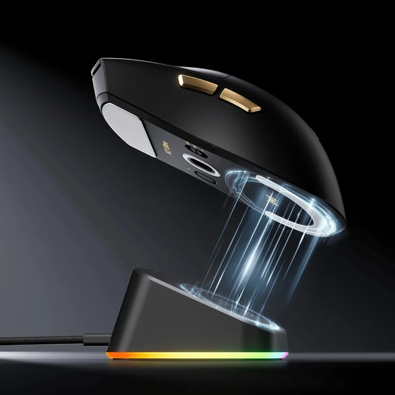 MCHOSE K7 Ultra Wireless Gaming Mouse PAW3950 Dual 8K Polling Rate Lightweight Magnetic Wireless Charging Dock Esports Office