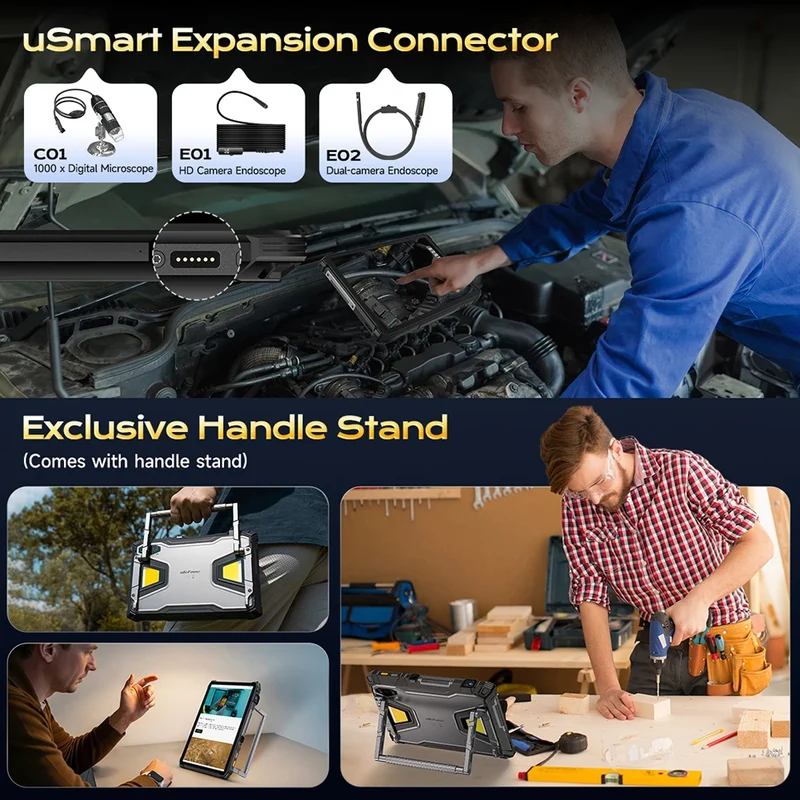 【Ships from US】Ulefone Rugged Tablet Armor Pad 5 Ultra 5G, Portable Projector 200LM ,24200 mAh ,120W Up to 12GB +512GB ,Andro