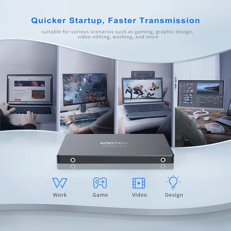 KOOTION X12 Internal Solid State Drive 2.5”SATA III 2TB 1TB 512GB 480GB 256GB 240B 128GB PC Laptop Desktop