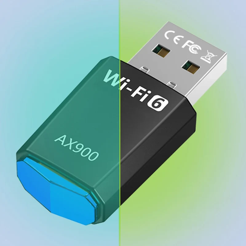 AX900 Driver-Free Wireless Network Card Dual-Band USB Network Card 900Mbps USB WiFi Dongle 2.4G&5GHz for Laptop Windows 7 10 11