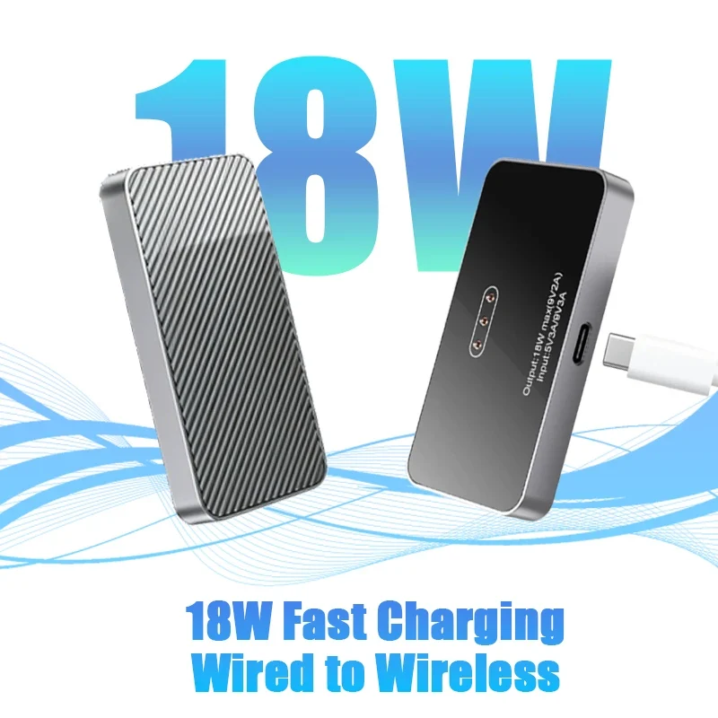 18W Magnetic Wireless Charger for iPad Pro Air 11/12.9/13 inch, Fast Smart Charger with 5.56ft USB-C Charging Cable