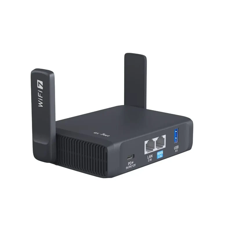 GL.iNet GL-BE3600 (Slate 7) Wi-Fi 7 Travel Router Dual-band Portable Travel Router, Pocket WiFi 7, 2.5G Router, Portable VPN Routers WiFi for Travel, Public Computer Routers, Business Trip, Mobile/RV/Cruise/Plane