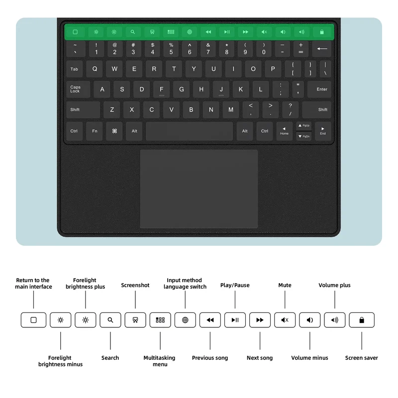 Dedicated Keyboard Cover for Bigme B1051 Series B1051C, B1051C PRO, B1051C Lite or B1051, B1051 Lite ebook reader