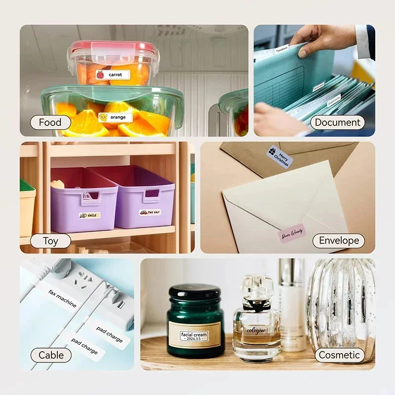 Niimbot D110 Portable Mini Printer Thermal Adhesive Sticker Label Printer Inkless Pocket Label Maker UV Printer For Mobile Label