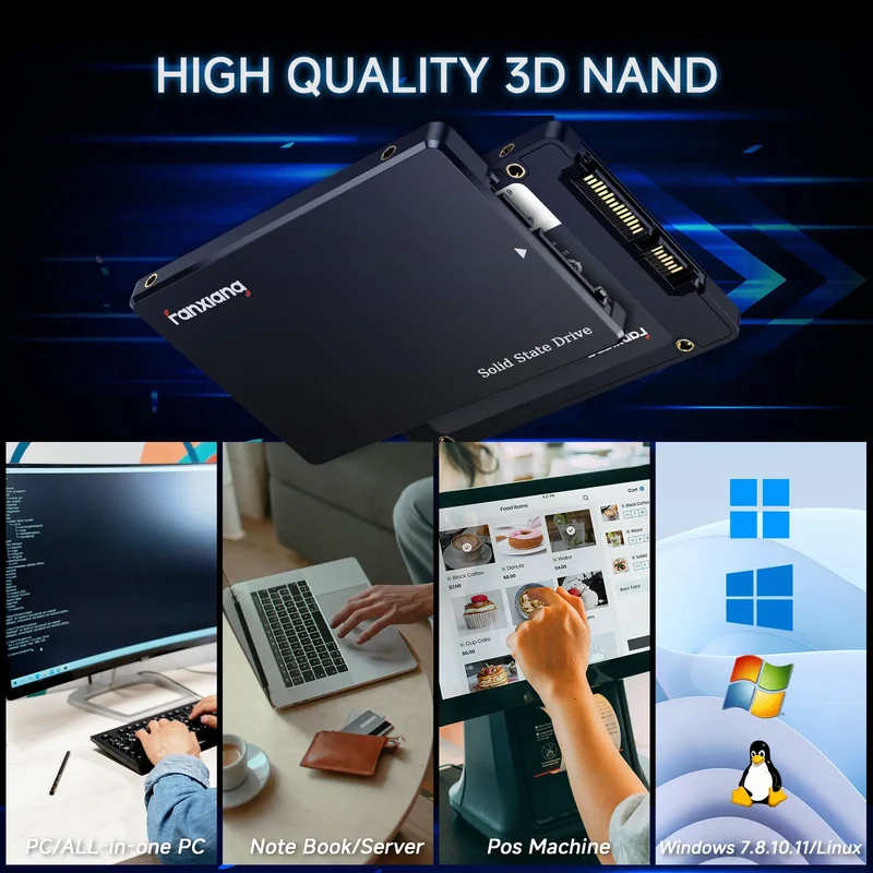 [EU/US Ship] Fanxiang S101Q 2.5 inch SATA SSD 560MB/s Internal SSD 4TB Hard Disk Internal Solid State Disk For Desktop PC Laptop
