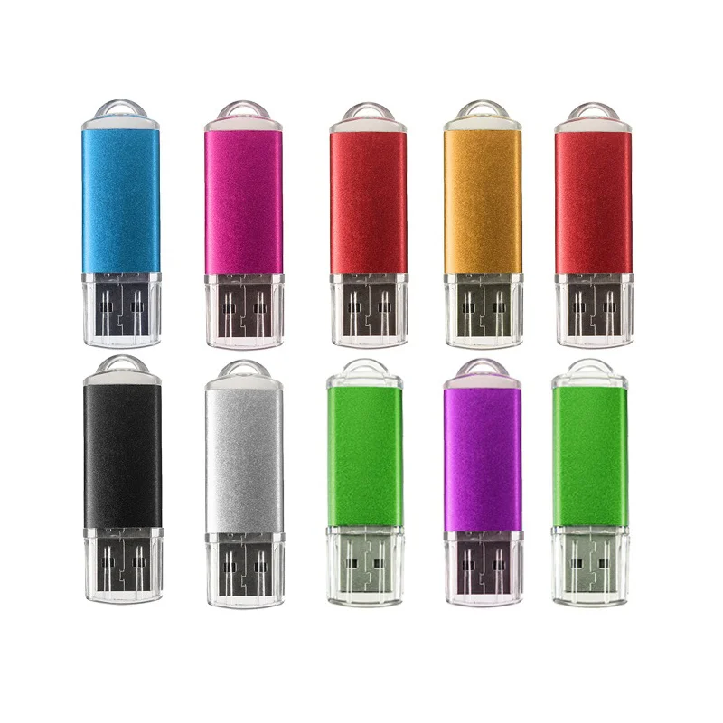 10 Pack USB Flash Drives in 5 Random Colors USB 2.0 Wholesale Lot Bulk Memory Sticks