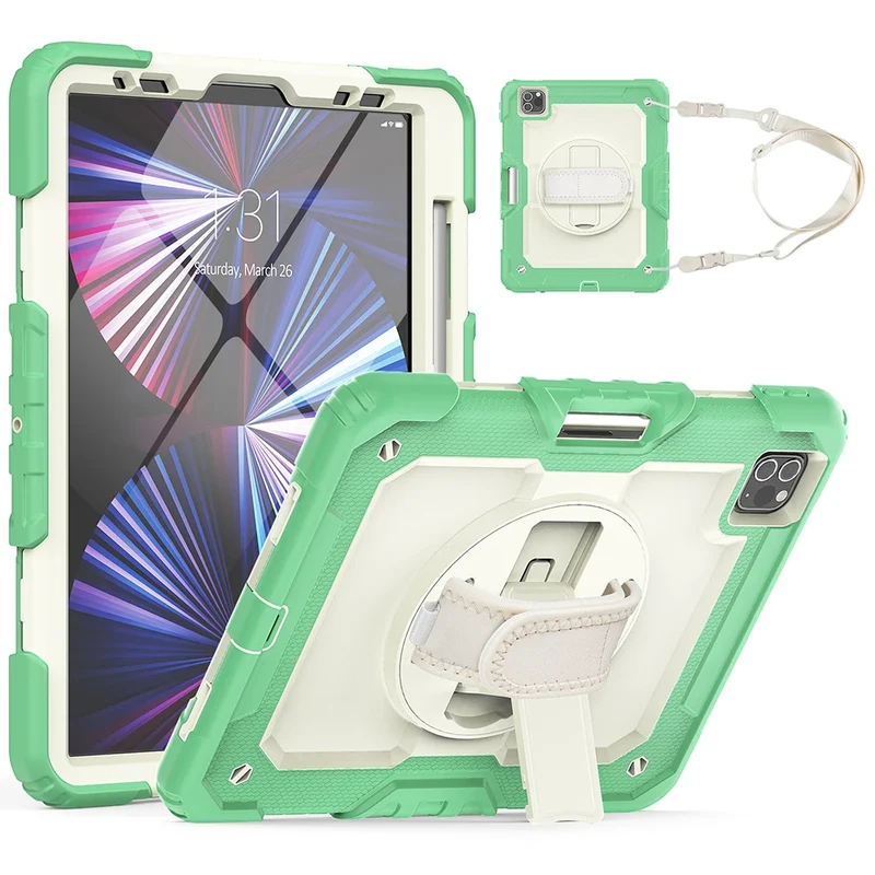Heavy Duty for iPad Case 10.2 9th Generation Cover For 2022 iPad 9.7 Air 5 2 3 4 10.9 10.5 2021 Pro 11 12.9 Mini 6 5 Smart Cover