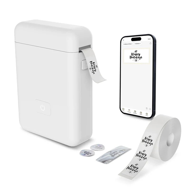 Label Maker Machine with Tape Portable Printer Mini Thermal Printers Self-adhesive Sticker for School Home Office Organization