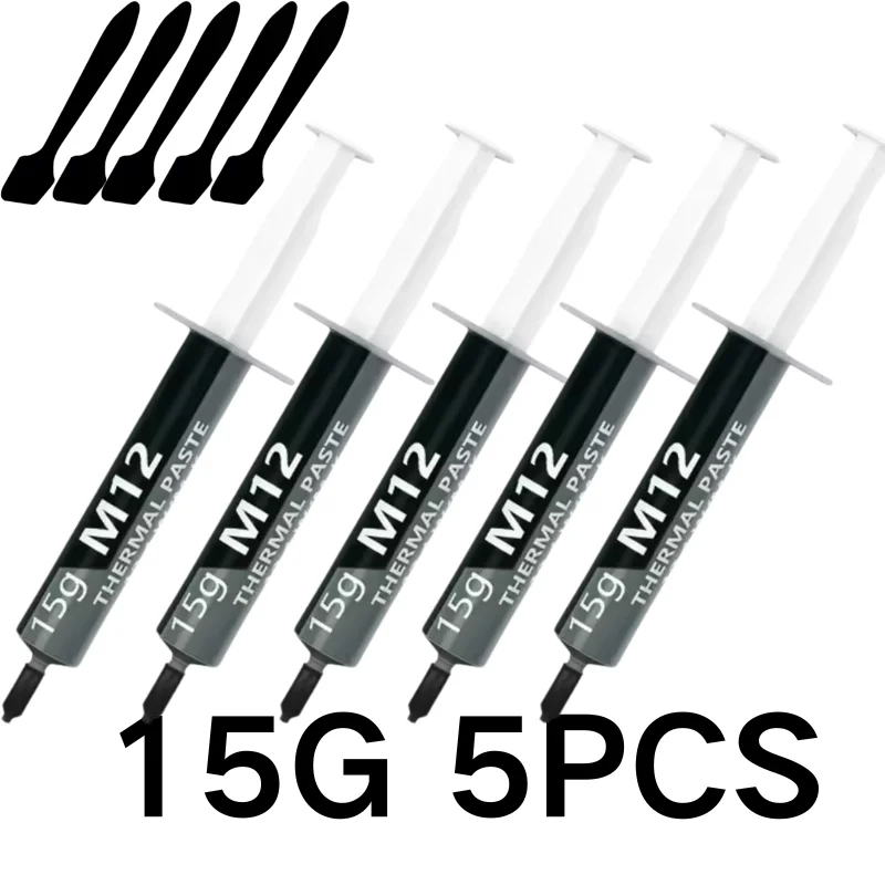 Thermal Paste Thermal Conductive Grease Paste 12.4 W/MK 1/4/8/15/30g For Game PC PS5 CPU GPU Cooling