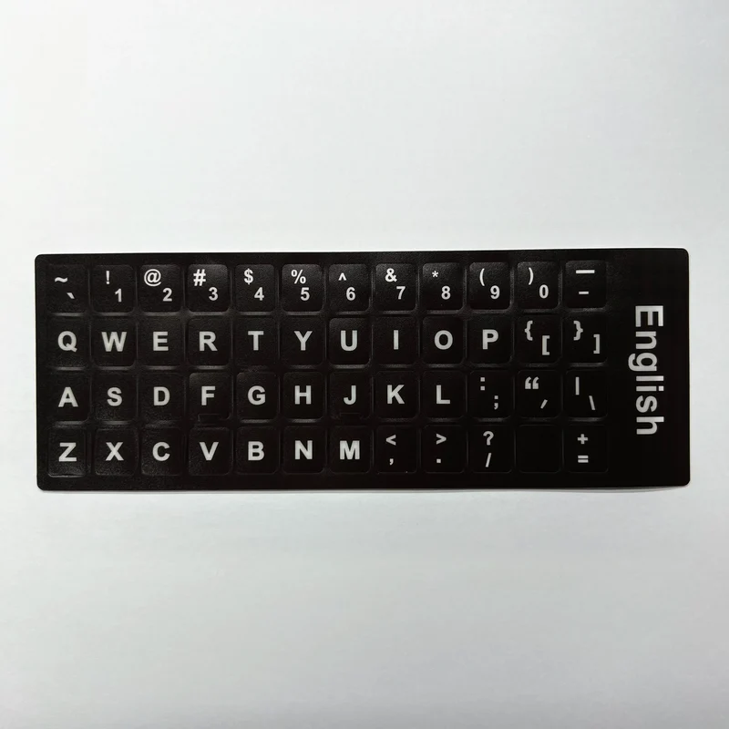 English Spanish Italian Korean French Deutsch Keyboard Stickers Frosted PVC Language Keyboard Sticker For Laptop Desktop PC