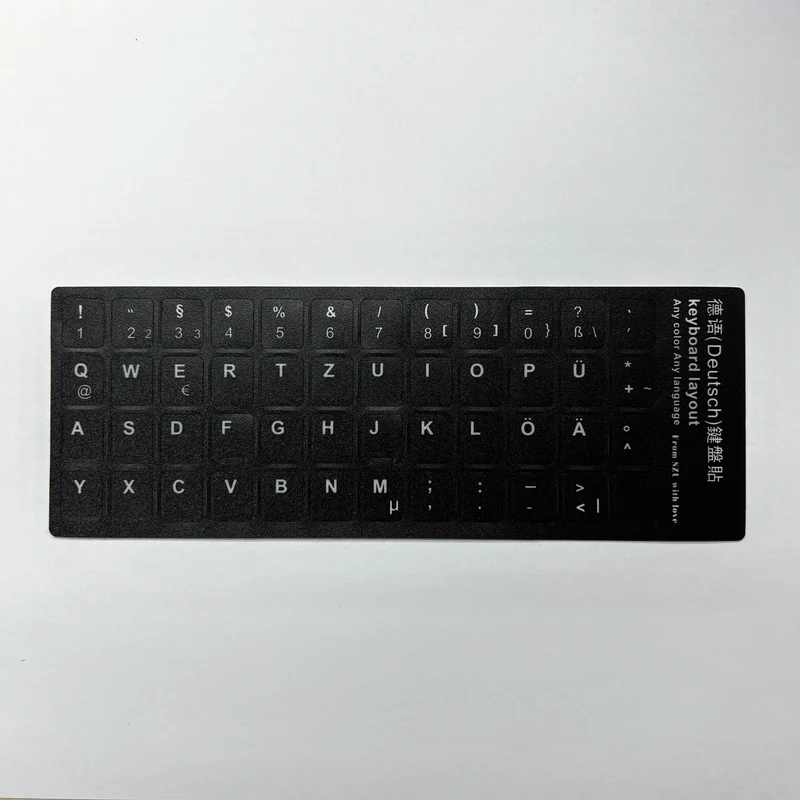 English Spanish Italian Korean French Deutsch Keyboard Stickers Frosted PVC Language Keyboard Sticker For Laptop Desktop PC