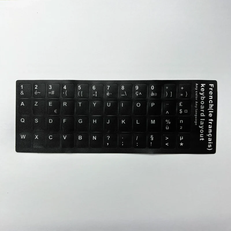 English Spanish Italian Korean French Deutsch Keyboard Stickers Frosted PVC Language Keyboard Sticker For Laptop Desktop PC