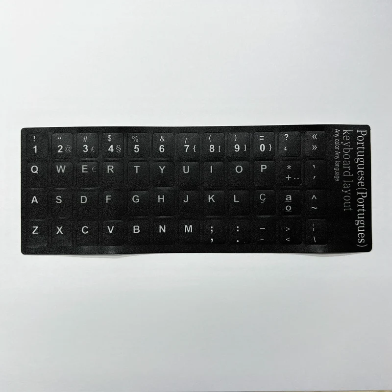 English Spanish Italian Korean French Deutsch Keyboard Stickers Frosted PVC Language Keyboard Sticker For Laptop Desktop PC