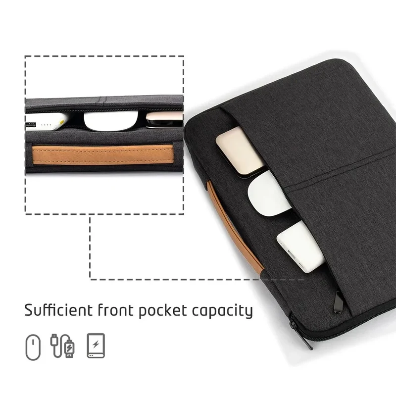 Protective Laptop Sleeve Case for 13.3-14.2 15-15.6 Inch New MacBook Pro M3 Max M2 M1 Slim Carrying Laptop Bag Men Women
