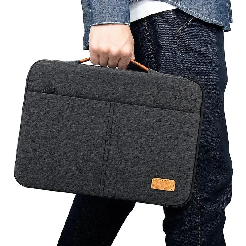 Protective Laptop Sleeve Case for 13.3-14.2 15-15.6 Inch New MacBook Pro M3 Max M2 M1 Slim Carrying Laptop Bag Men Women