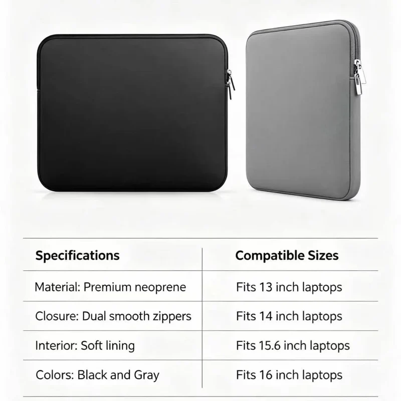 Laptop Bag For Xiaomi Lenovo Dell Notebook Computer Laptop Sleeve For Macbook Air Pro Retina 13 14 15.6 Inch Laptops Case