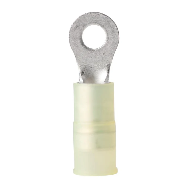 Ancor 230222 Yellow 1210 Wire #8 Fastener Nylon Insulated Ring Terminal 5/PK