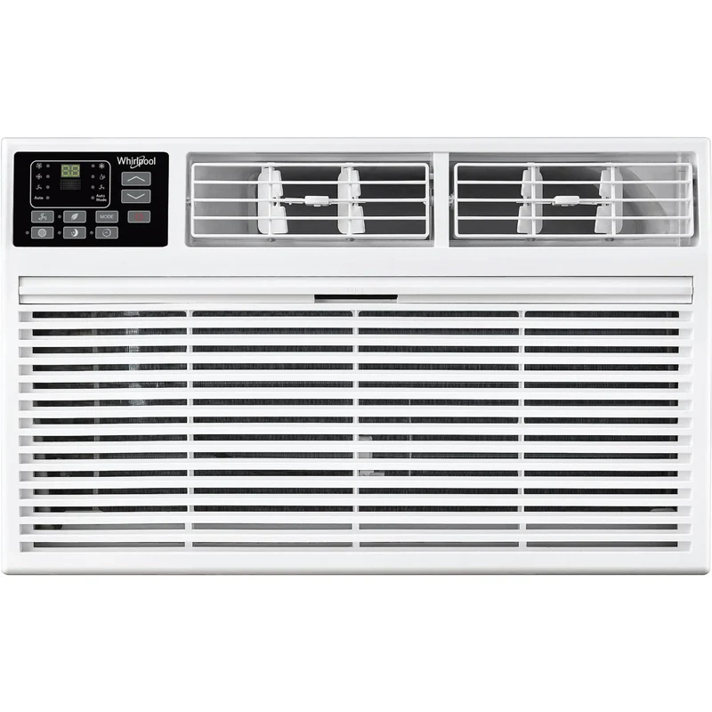 Whirlpool 12,000 BTU 230V ThroughtheWall Air Conditioner and Dehumidifier with Remote Control, Wall AC Unit for Apartment, Liv