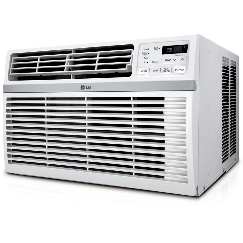 LG 8,000 BTU Window Air Conditioner, 115V, Cools 340 Sq.Ft. for Bedroom, Living Room, Apartment, Quiet Operation, Electronic Con