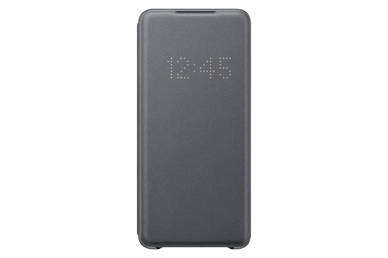 SAMSUNG Galaxy S20+ Plus Case, LED Wallet Cover Gray (US Version with Warranty)