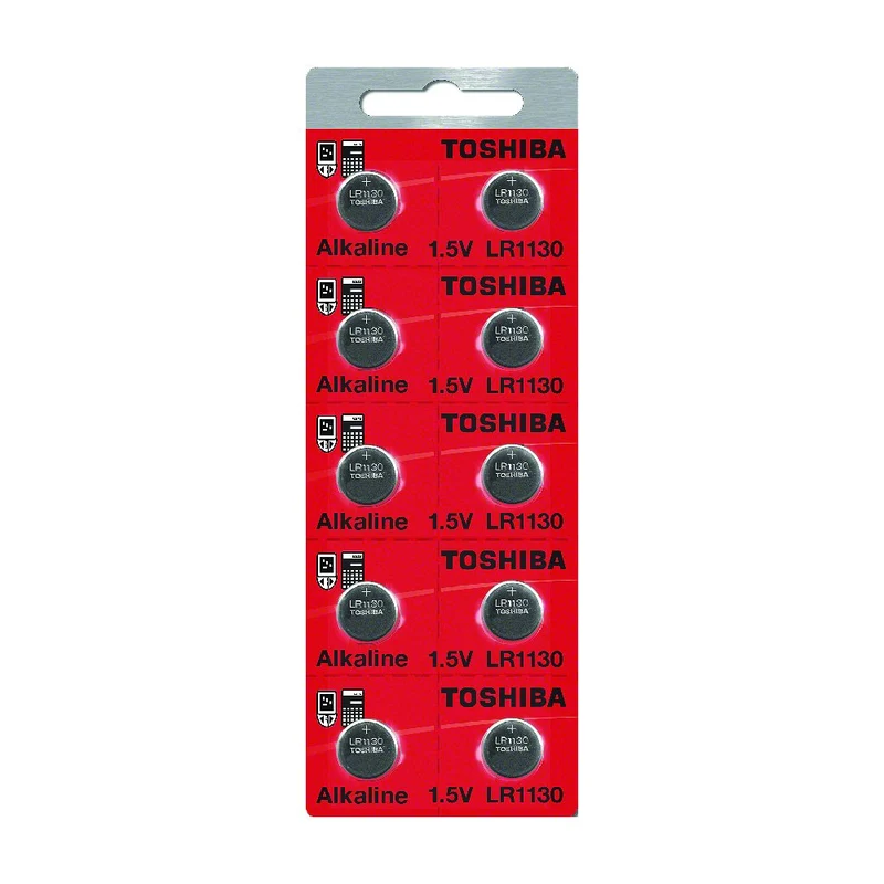 Toshiba LR1130 189 Battery 1.5V Alkaline (10 Batteries)