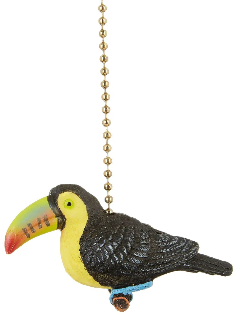 Tropical Toucan Bird Decorative Ceiling Fan Pull