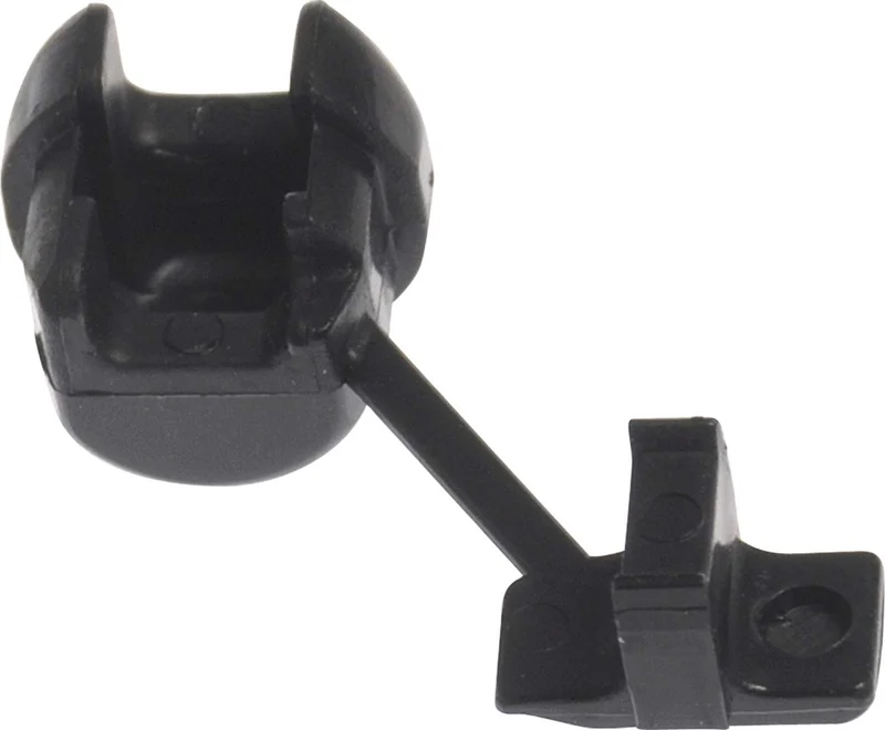 The Hillman Group 58229 0.437 Diameter Flat Strain Relief Bushing, 10Pack , Black
