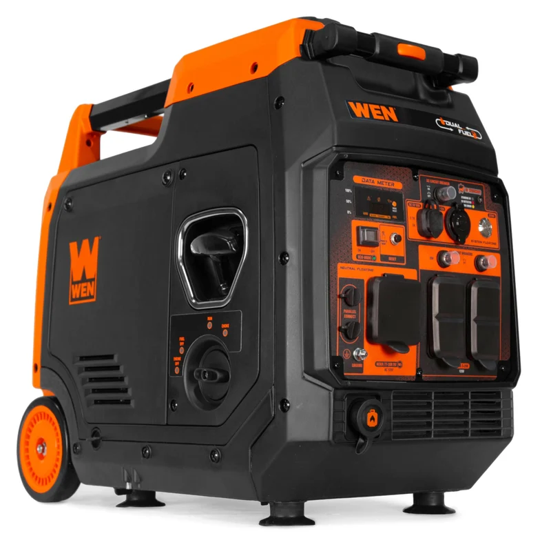 WEN Quiet and Lightweight 4800Watt Dual Fuel RVReady Electric Start Portable Inverter Generator with Fuel Shut Off and CO Watc