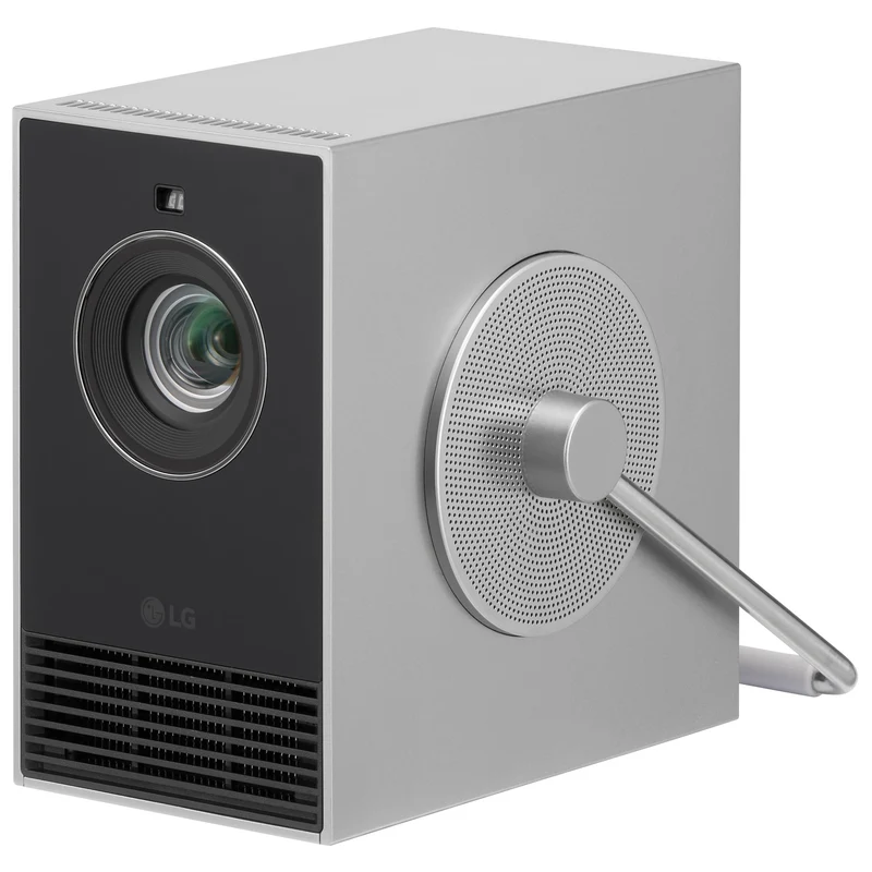 LG CineBeam Q HU710PB 4K Smart Portable Projector with Auto Screen Adjustment, Auto Focus, RGB Laser, Up to 154% DCIP3