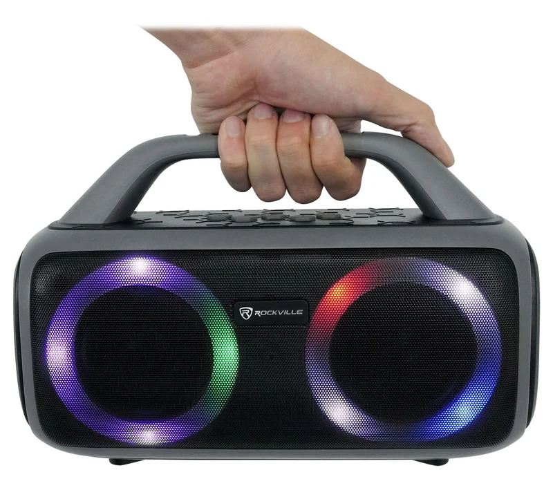 Rockville RRB50 Large and Loud Portable Bluetooth Speaker with LED