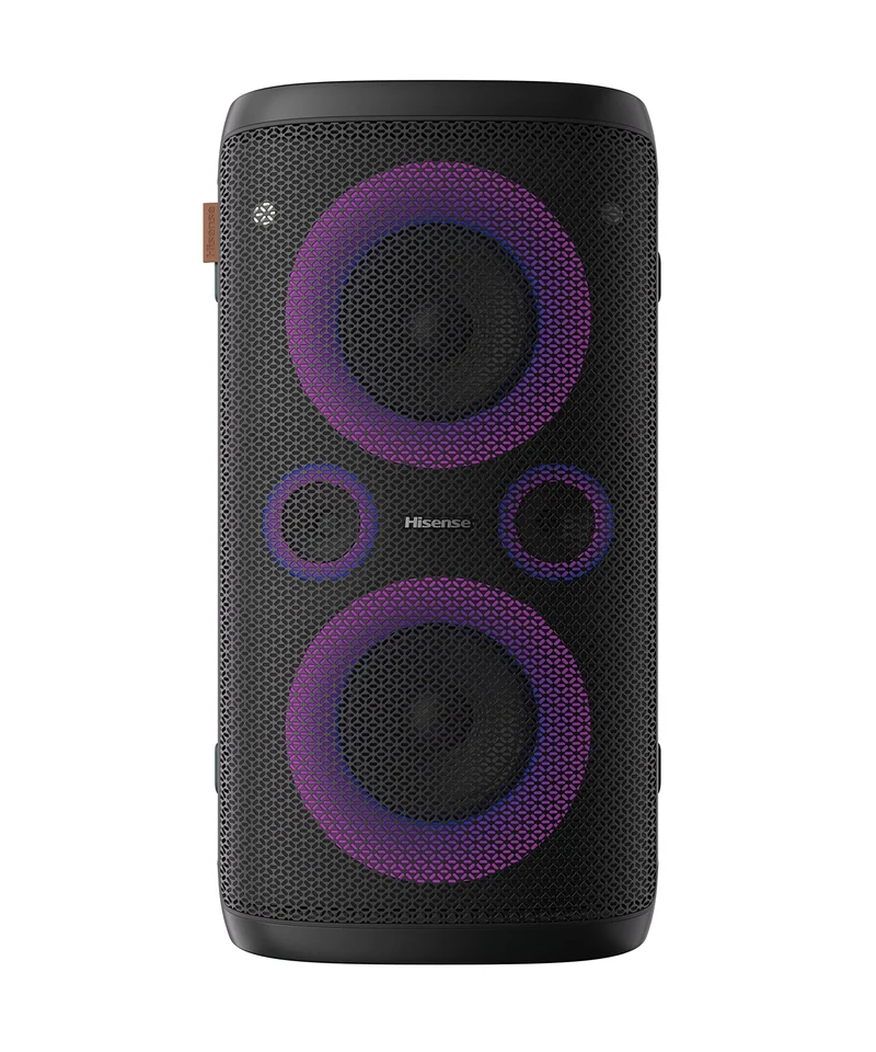 Hisense Ultimate Wireless Outdoor/Indoor Party Speaker with subwoofer, 2.0CH, 300W, IPX4 Waterproof,15 Hour LongLasting Battery