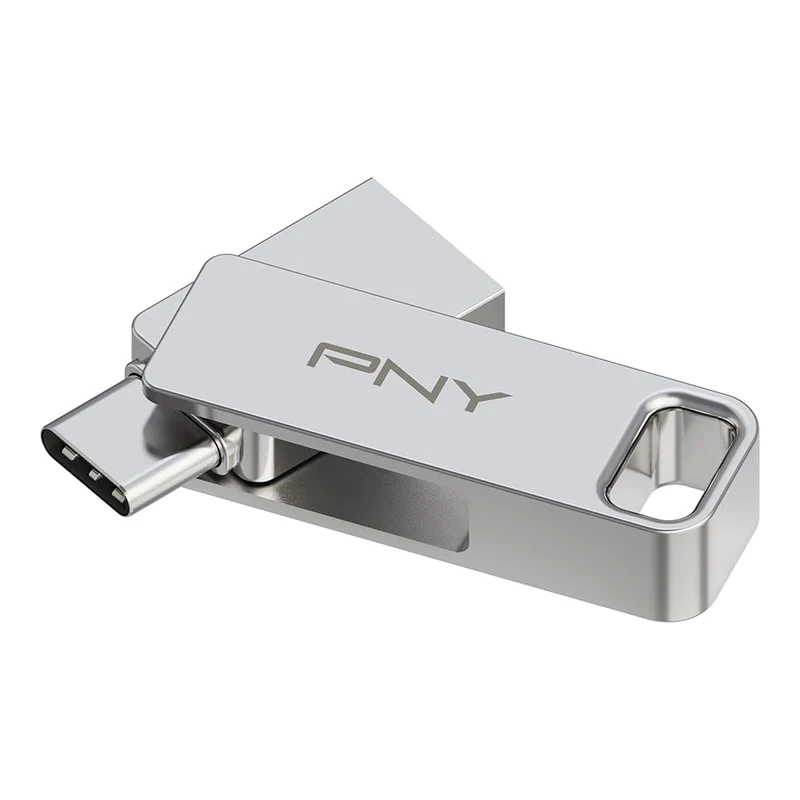PNY 256GB DUO LINK USB 3.2 TypeC Dual Flash Drive for Android Devices and Computers External Mobile Storage for Photos, Video