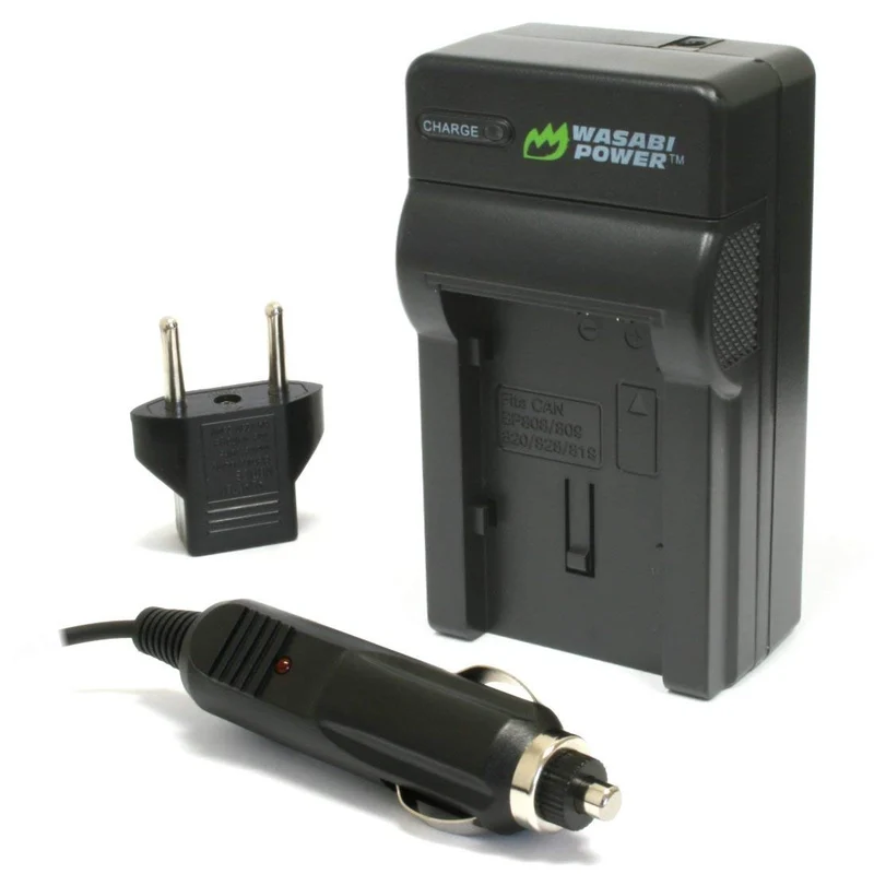Wasabi Power BP807, BP808, BP809, BP819, BP820, BP827, BP828 Battery Charger for Canon FS21, FS22, FS31, FS40, FS200, FS3