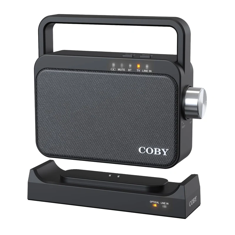 Coby Wireless Hearing Amplifier & TV Audio Speaker Portable Bluetooth TV Listening Device for Seniors and Hearing Impaired 1