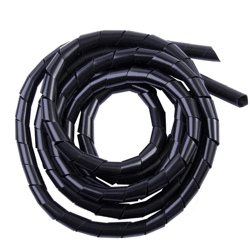 Ancor 452381 Marine Grade Electrical Spiral Wrap (3/8Inch, Black, 10Feet)