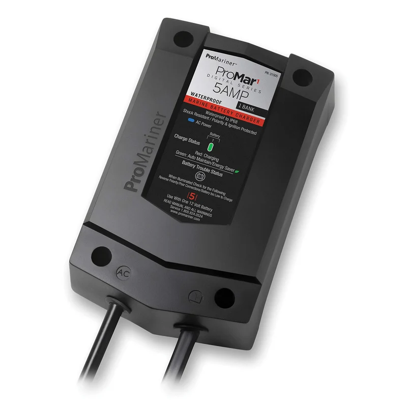 ProMariner 31505 ProMar1 DS Generation 3 Digital Battery Charger 5 Amp,Black