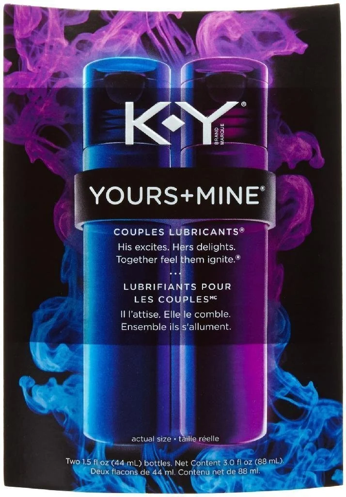 KY Yours + Mine Personal Lubricants For Couples 2 ct