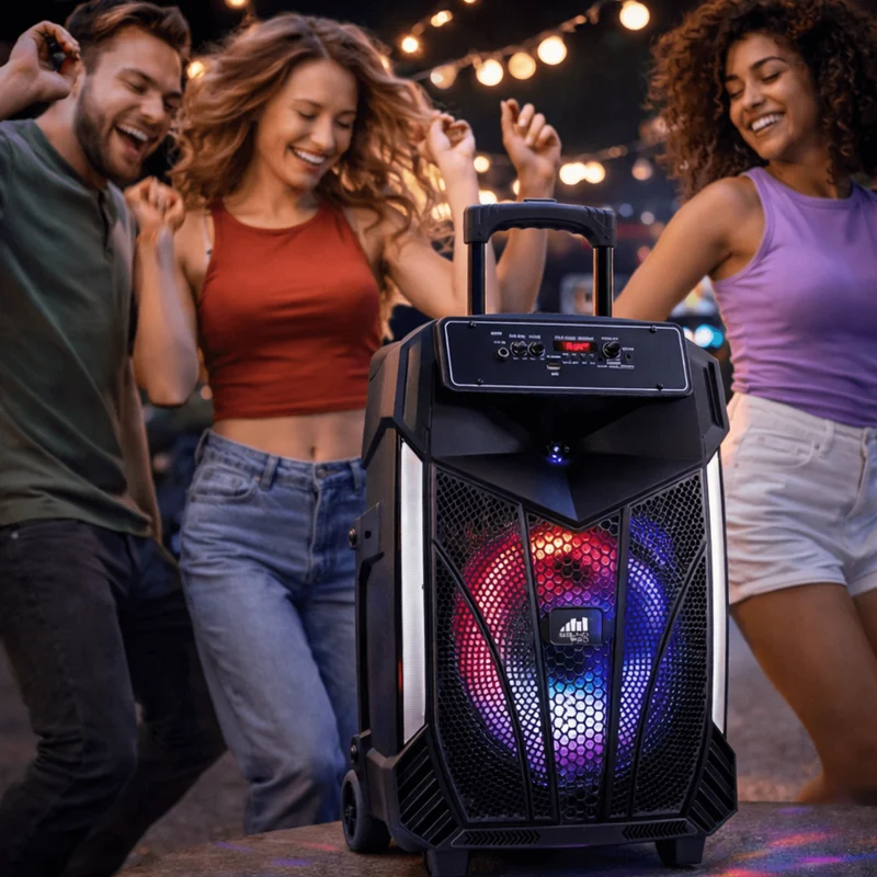 Naxa Portable 12" Bluetooth Party Speaker - Refurbished