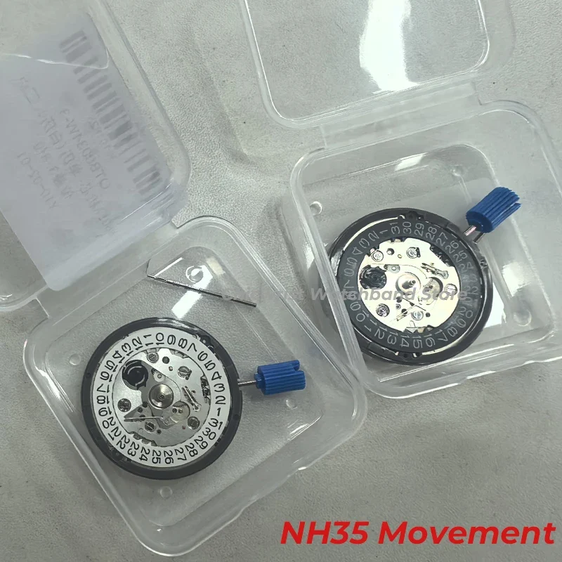 NH35 Premium Mechanical Movement NH35A White At 3/3.8/6 Date wheel 24 Jewels Automatic Self-winding High Accuracy Movt Replace