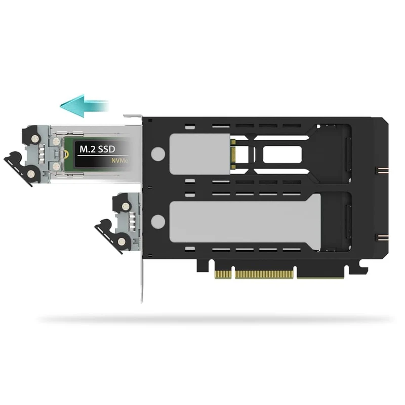 ICY DOCK RD MB842M5PB 2B M.2 NVMe SSD t PCIe5.0x8 Mobile Rack Enclosure RTL