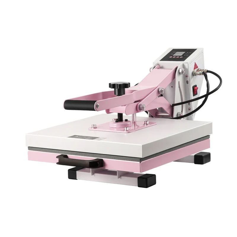 SucceBuy 15 x 15in Heat Press Machine, Slide Out Heat Transfer Machine Fast and Even Heating 2-Layer Insulation Cotton
