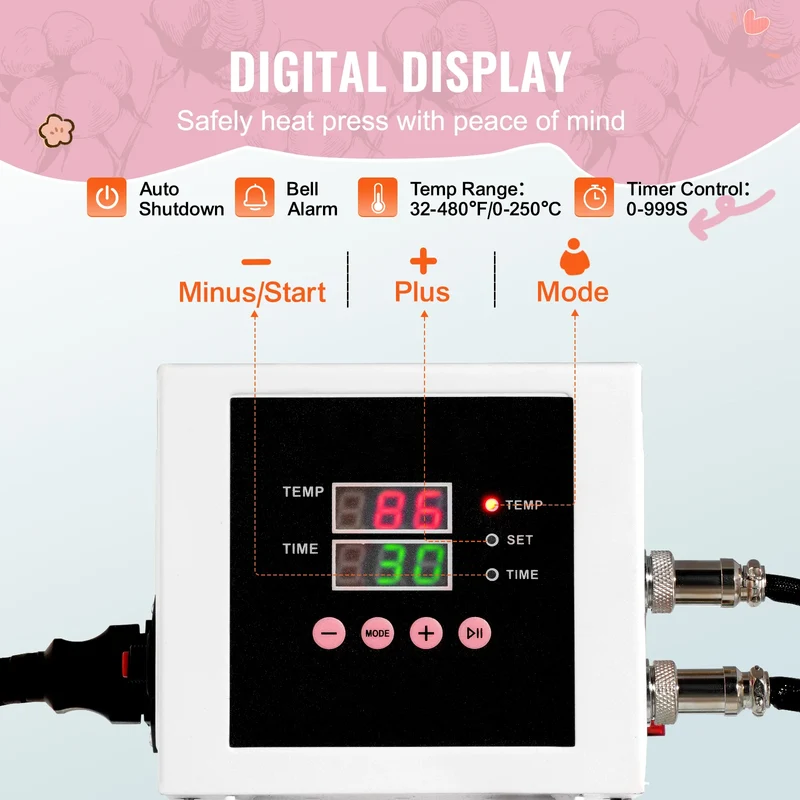 SucceBuy 15 x 15in Heat Press Machine, Slide Out Heat Transfer Machine Fast and Even Heating 2-Layer Insulation Cotton