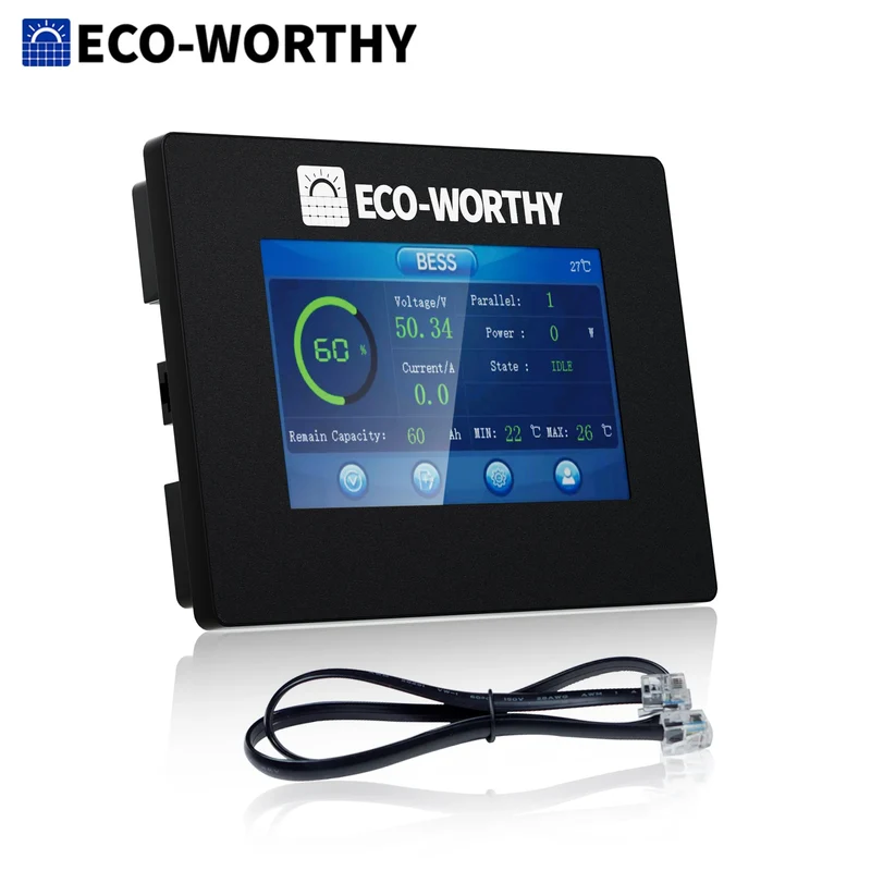 ECO-WORTHY ESM100 Battery Monitor for Cubix Series and Wall-Mount Batteries