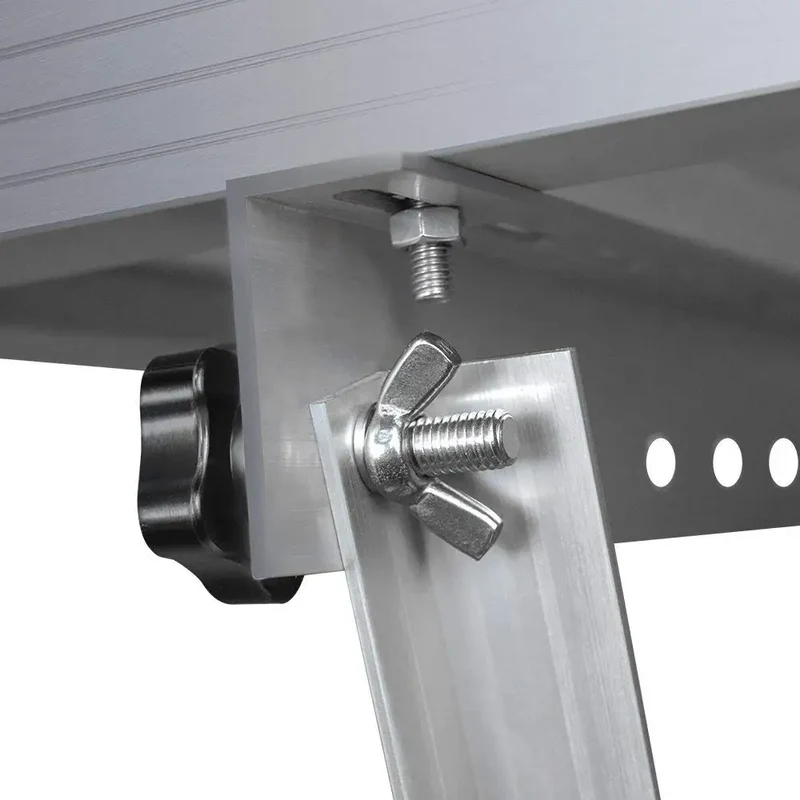 Renogy 28in Adjustable Solar Panel Mount Brackets, with Foldable Tilt Legs on Any Flat Surface for RV, Roof, Boat, Any Off-Grid